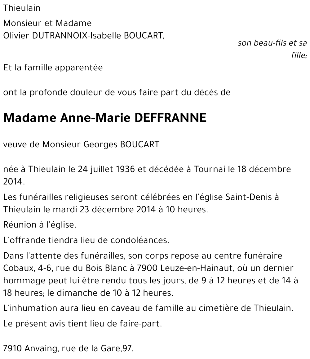 Anne-Marie Deffranne