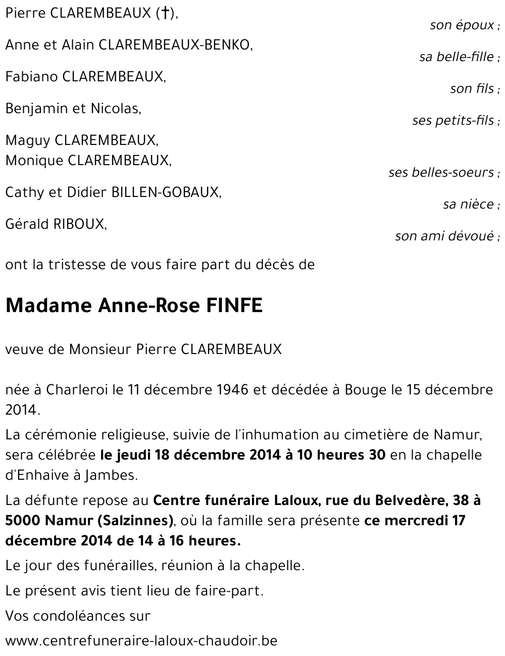 Anne-Rose FINFE