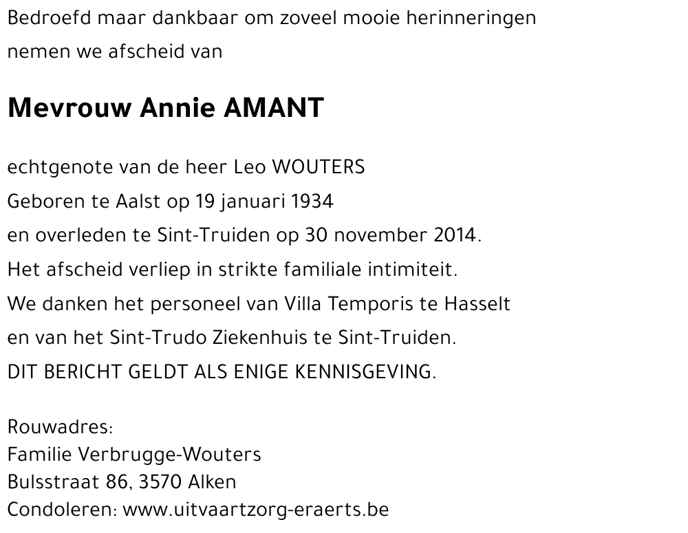 Annie AMANT