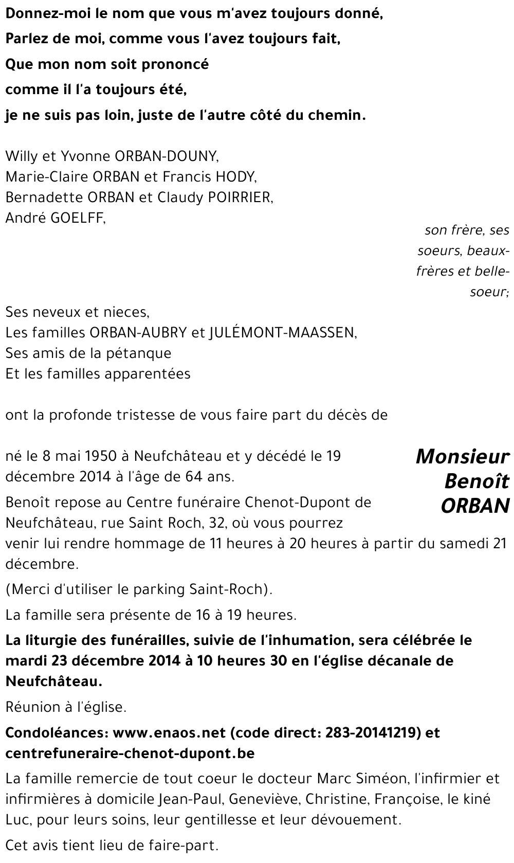 Benoit ORBAN