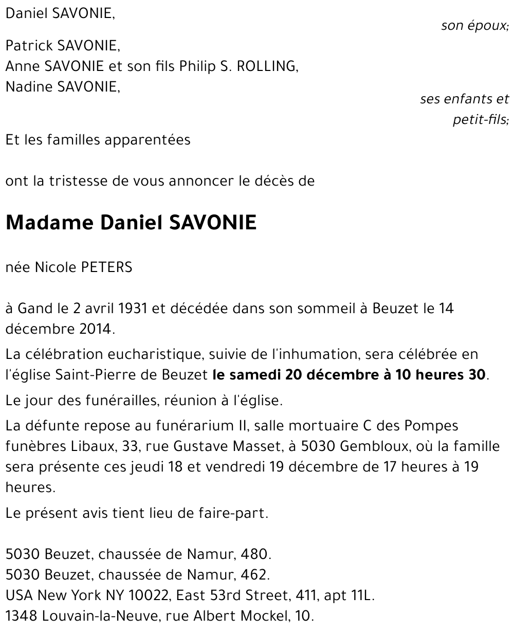 Daniel SAVONIE