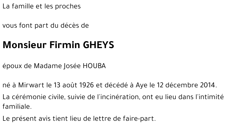 Firmin GHEYS