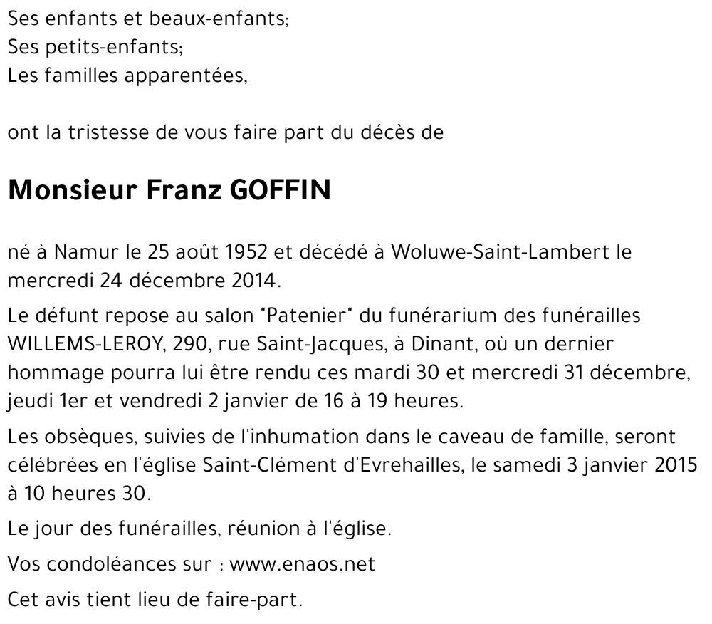 Franz GOFFIN