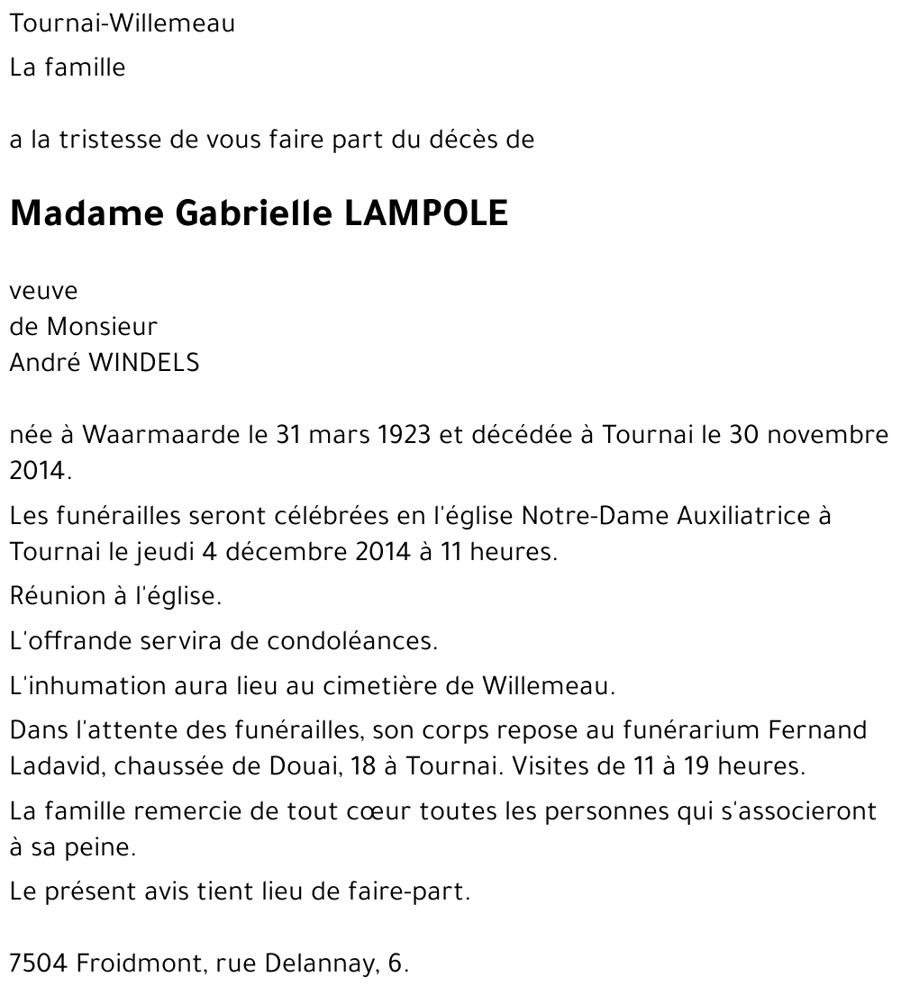 Gabrielle LAMPOLE