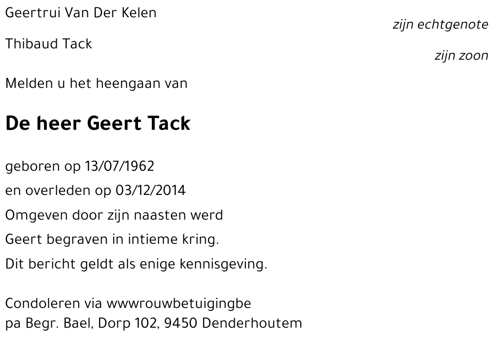 Geert Tack