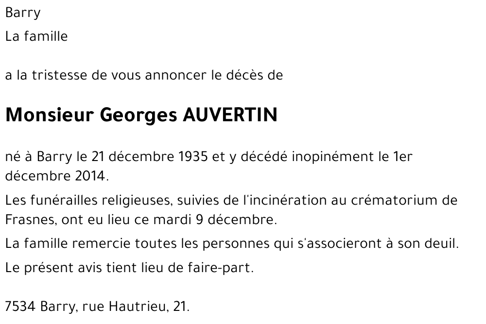 Georges AUVERTIN