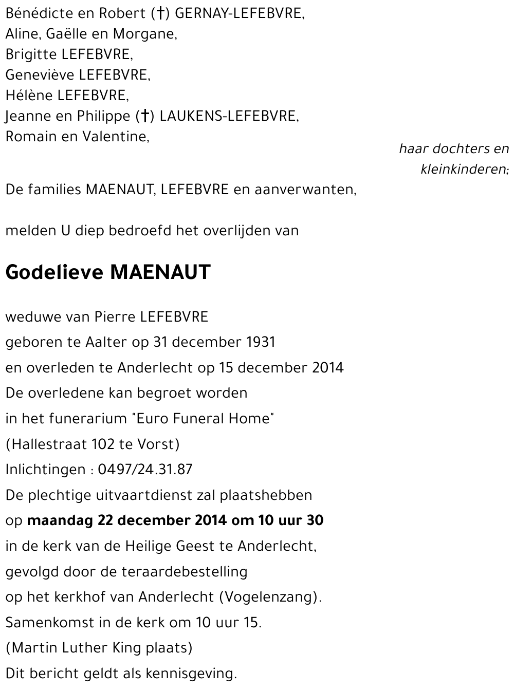 Godelieve MAENAUT