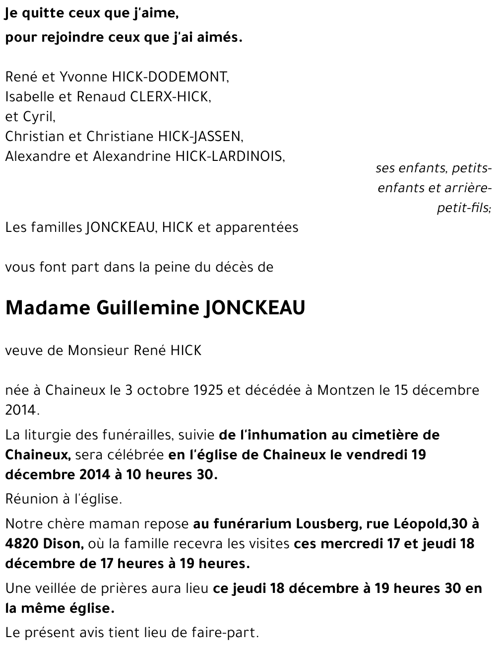 Guillemine JONCKEAU