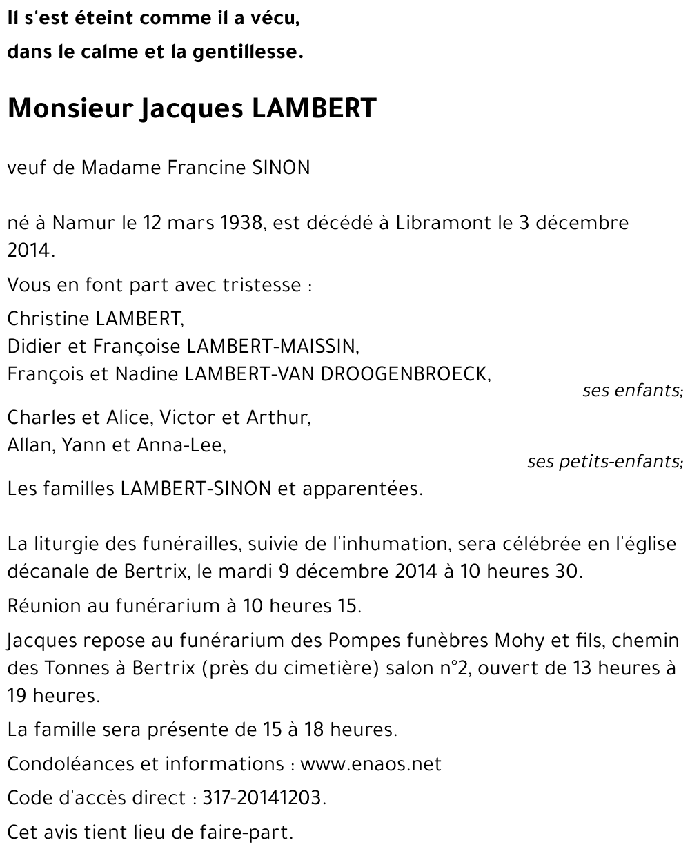 Jacques LAMBERT