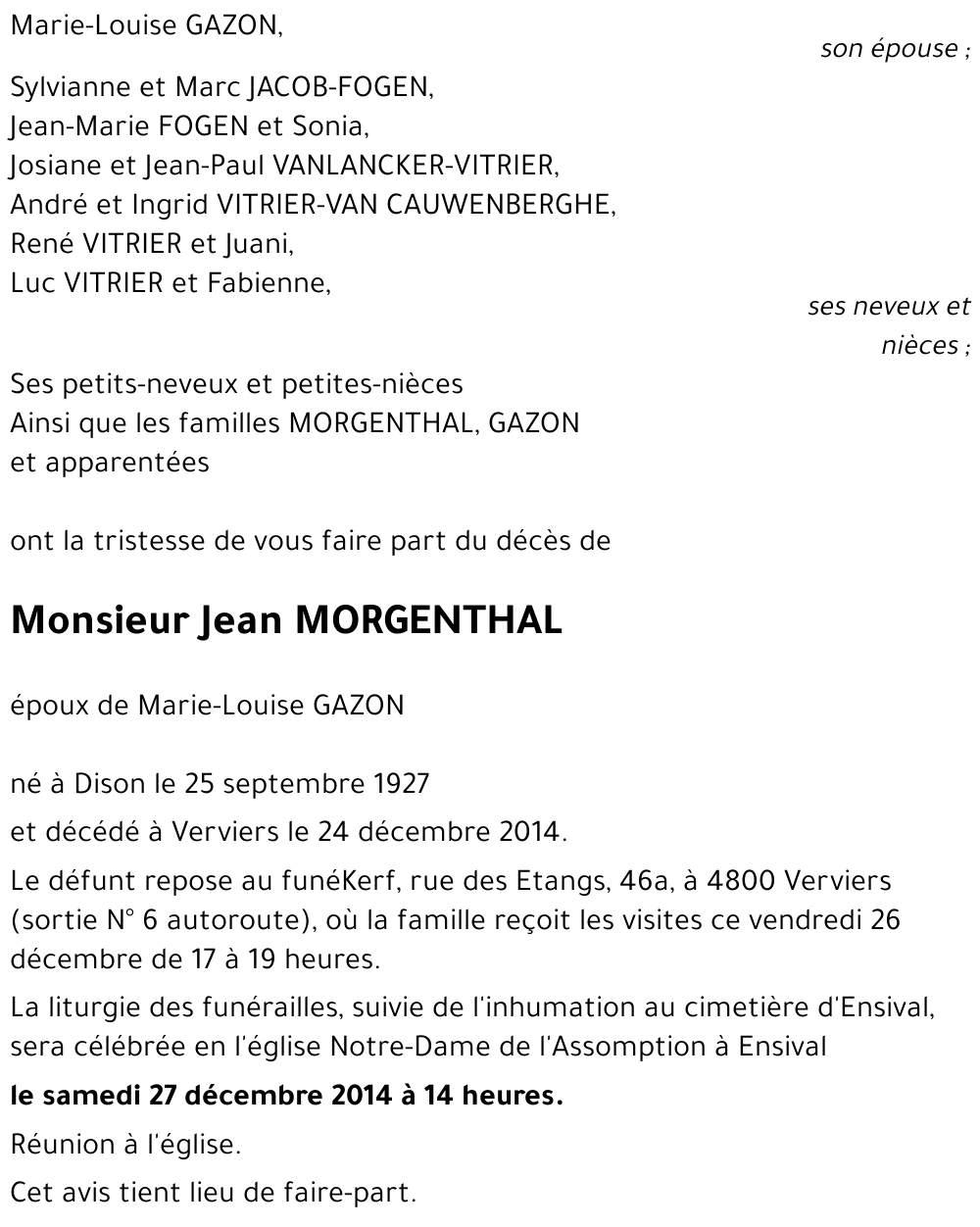 Jean MORGENTHAL