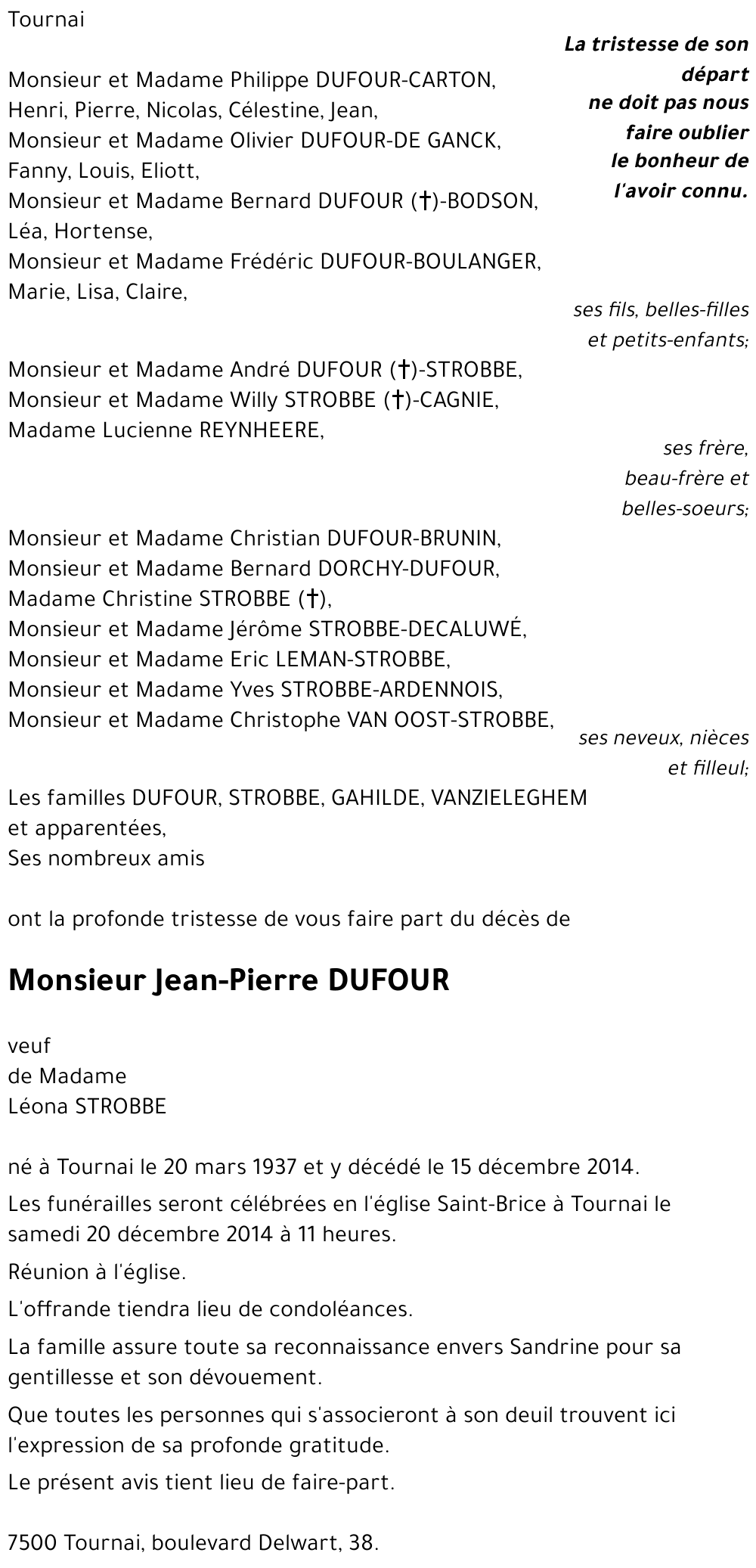 Jean-Pierre DUFOUR