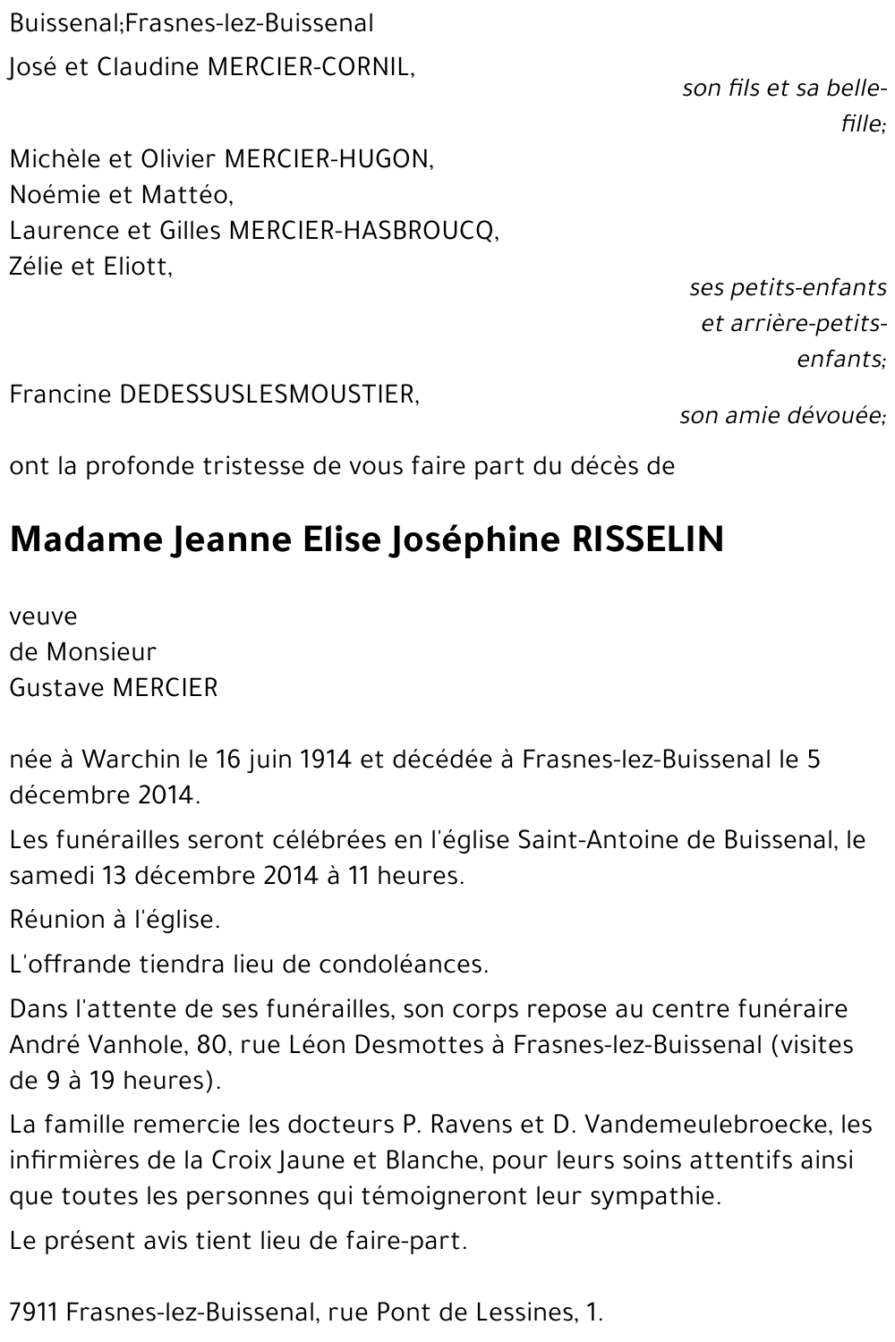 Jeanne RISSELIN