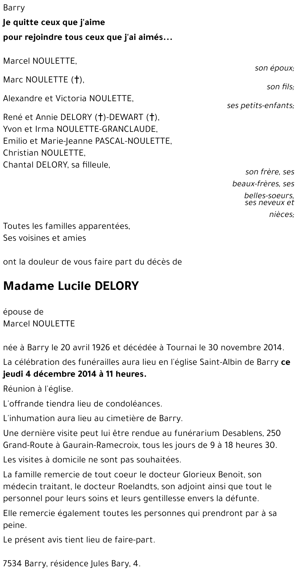 Lucile DELORY