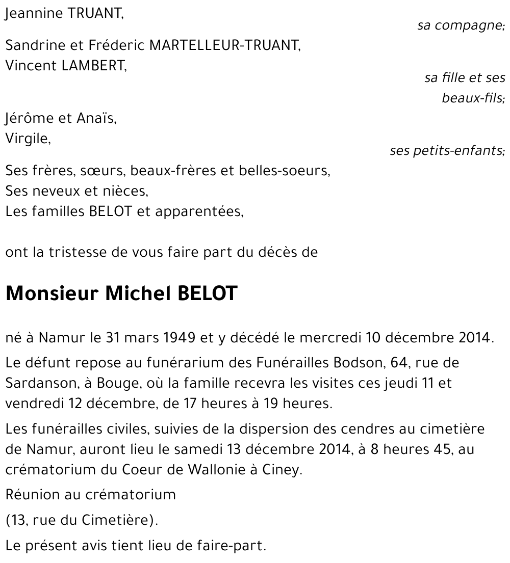 Michel BELOT