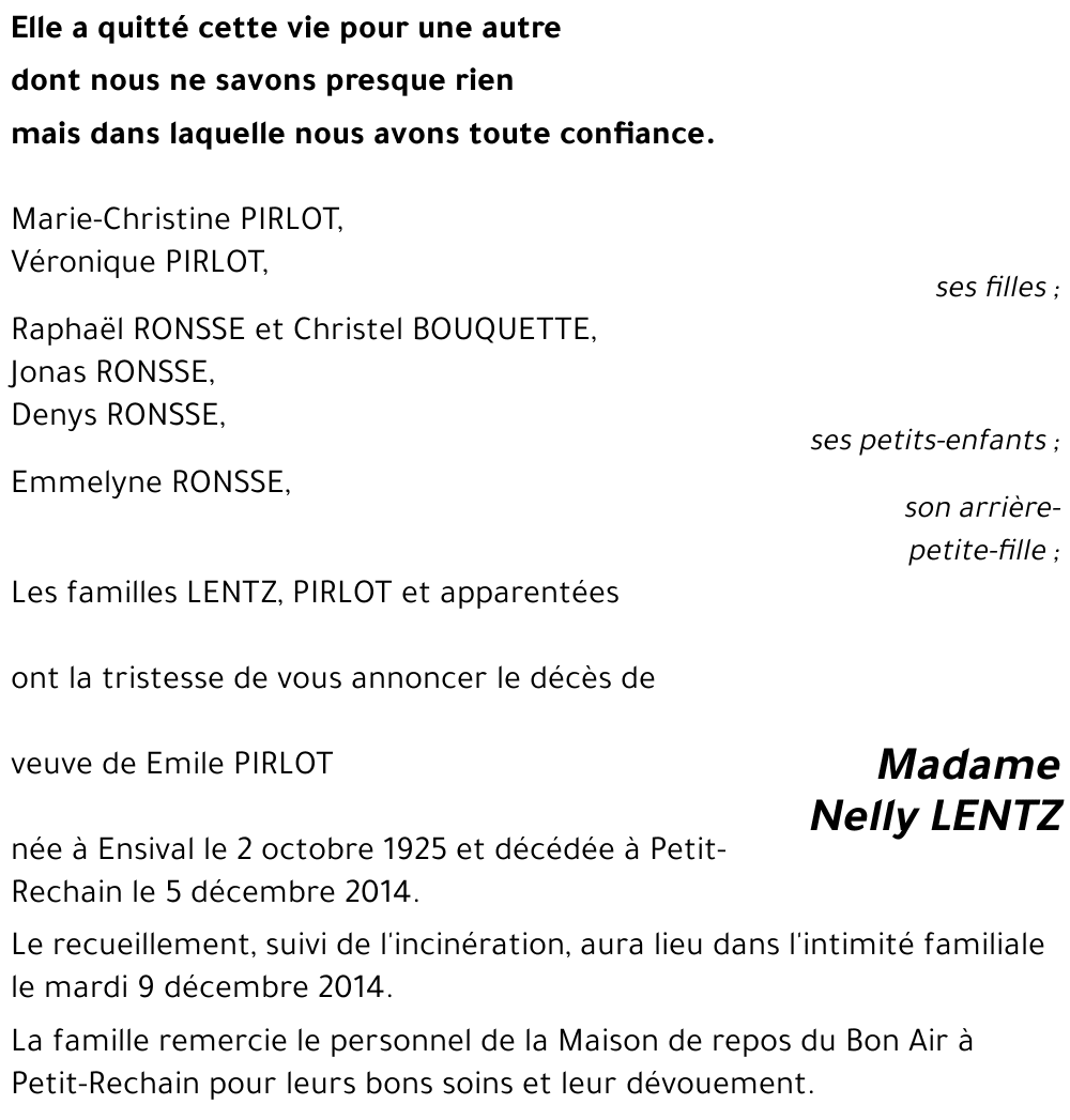 Nelly LENTZ