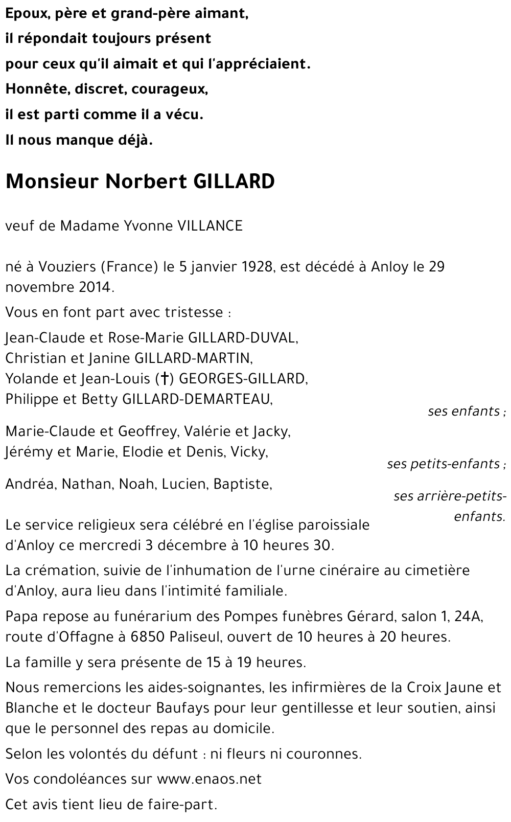 Norbert GILLARD