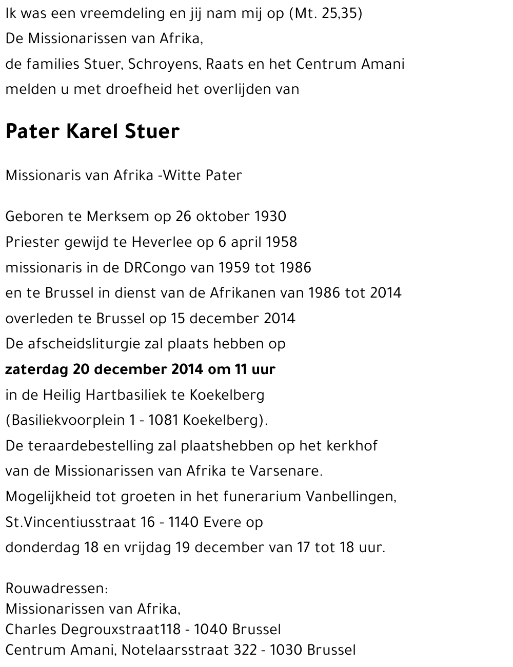 Pater Karel Stuer