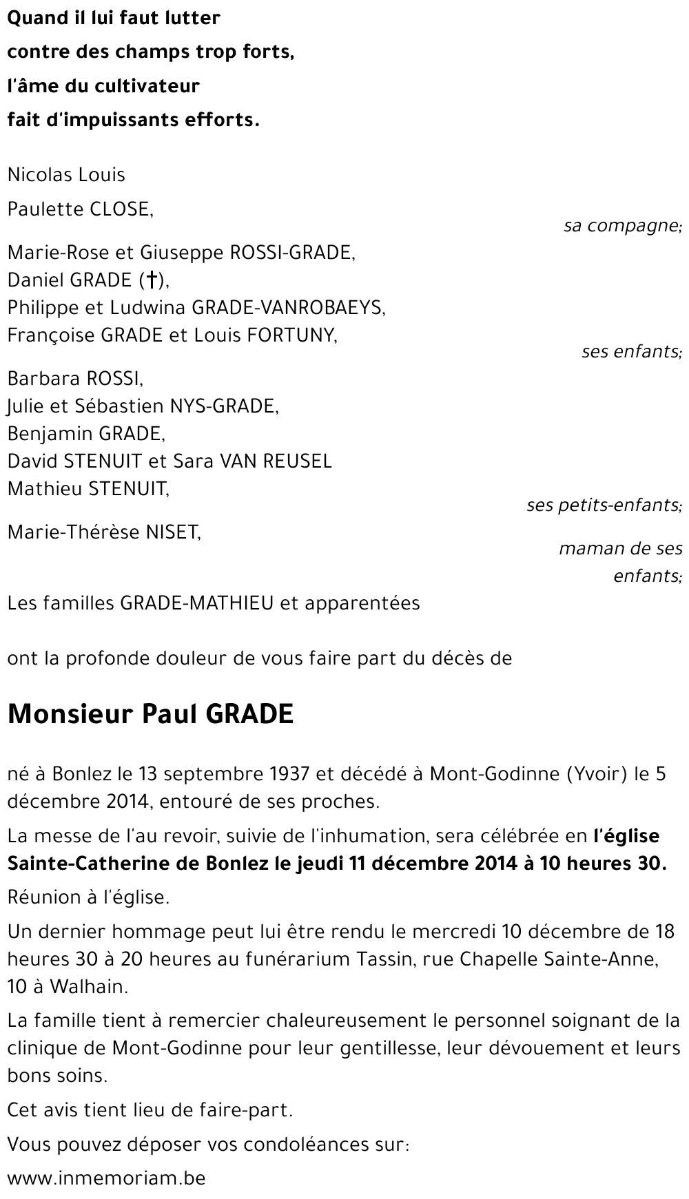 Paul GRADE