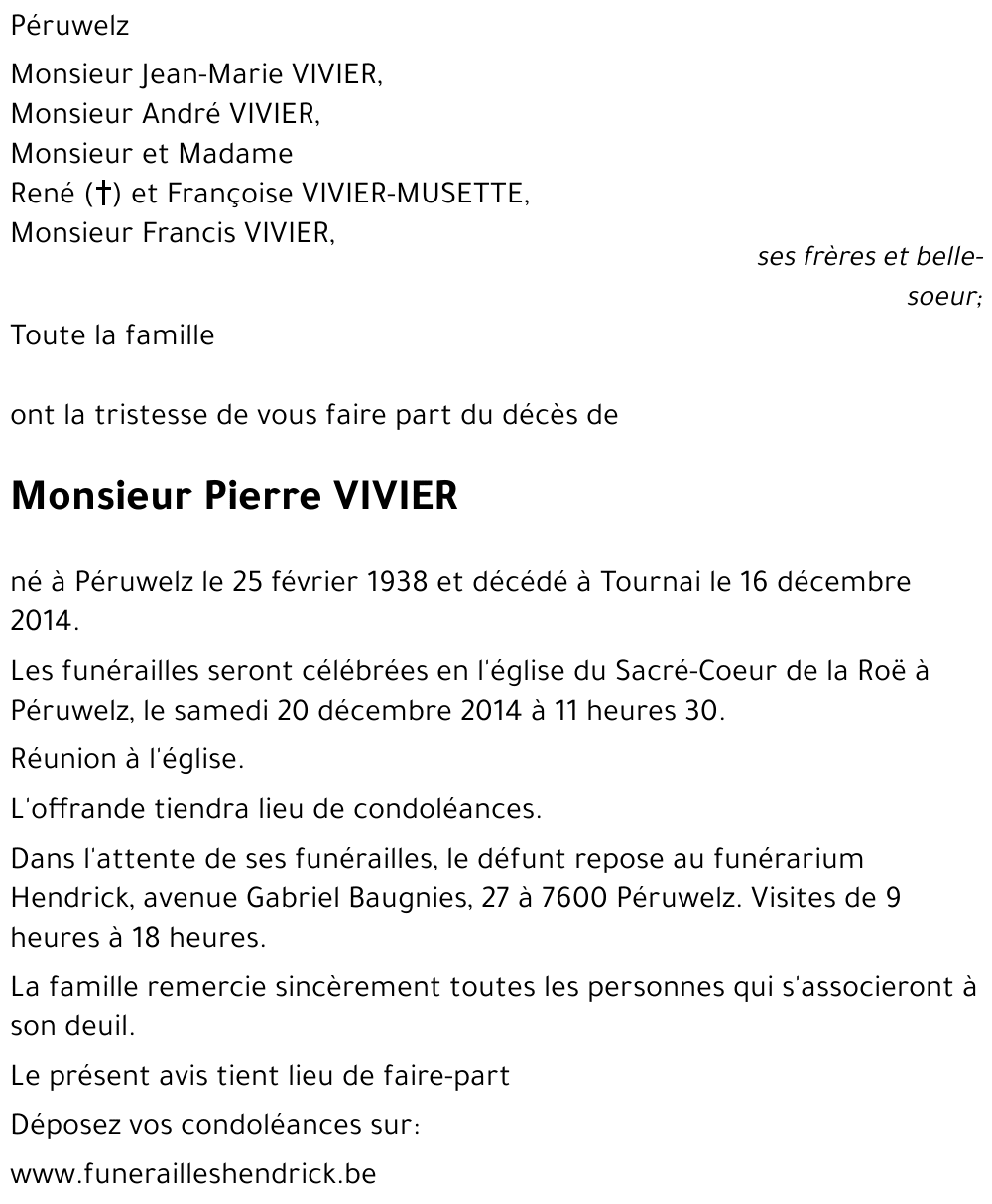 Pierre VIVIER