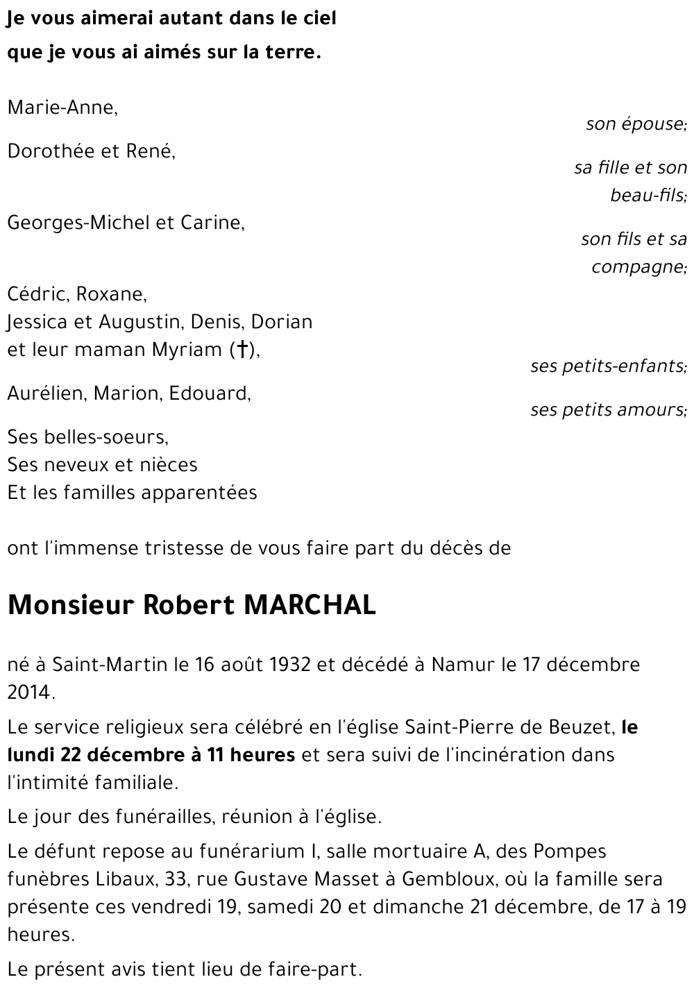 Robert MARCHAL