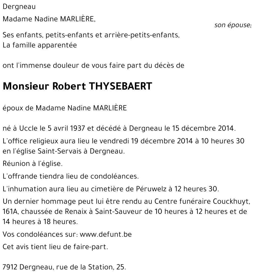 Robert THYSEBAERT