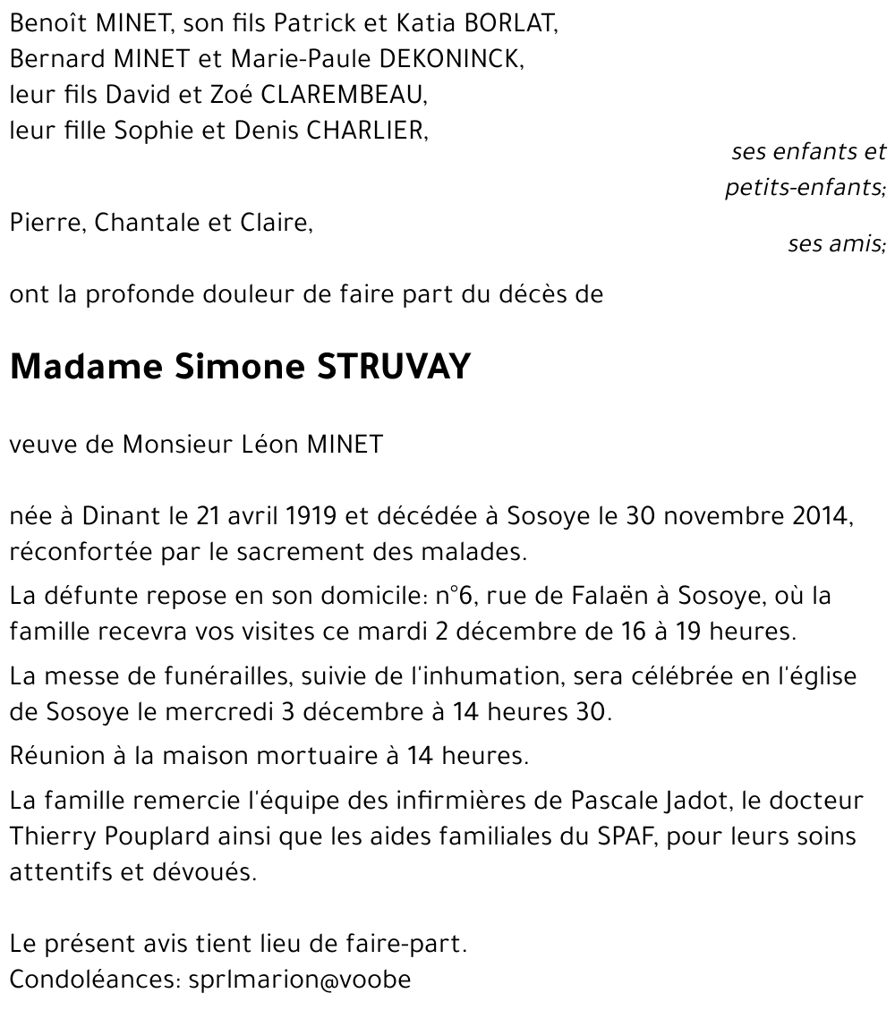 Simone STRUVAY