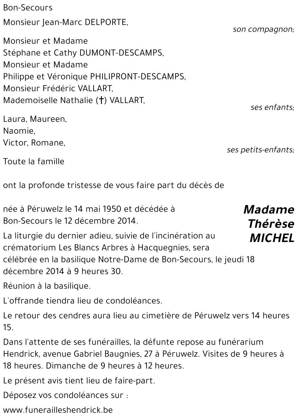 Thérèse MICHEL