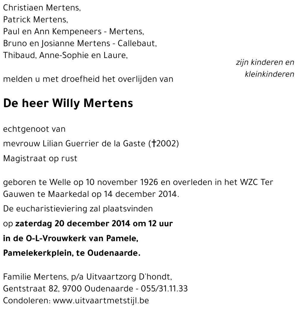 Willy Mertens