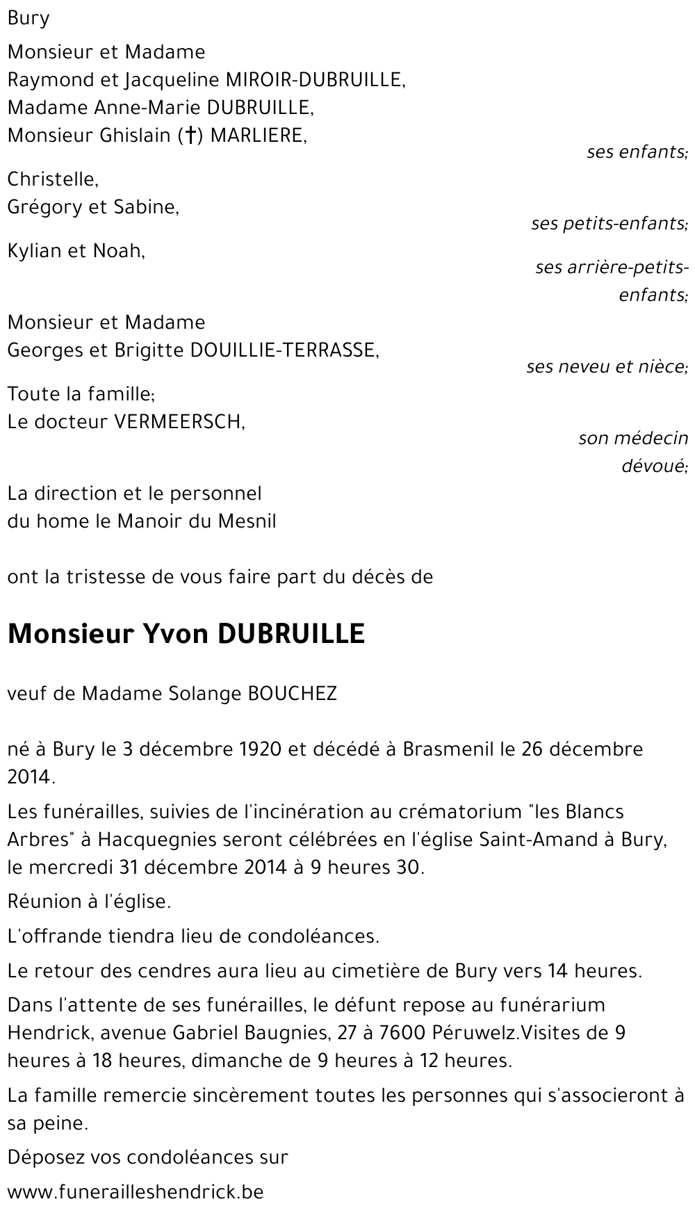 Yvon DUBRUILLE