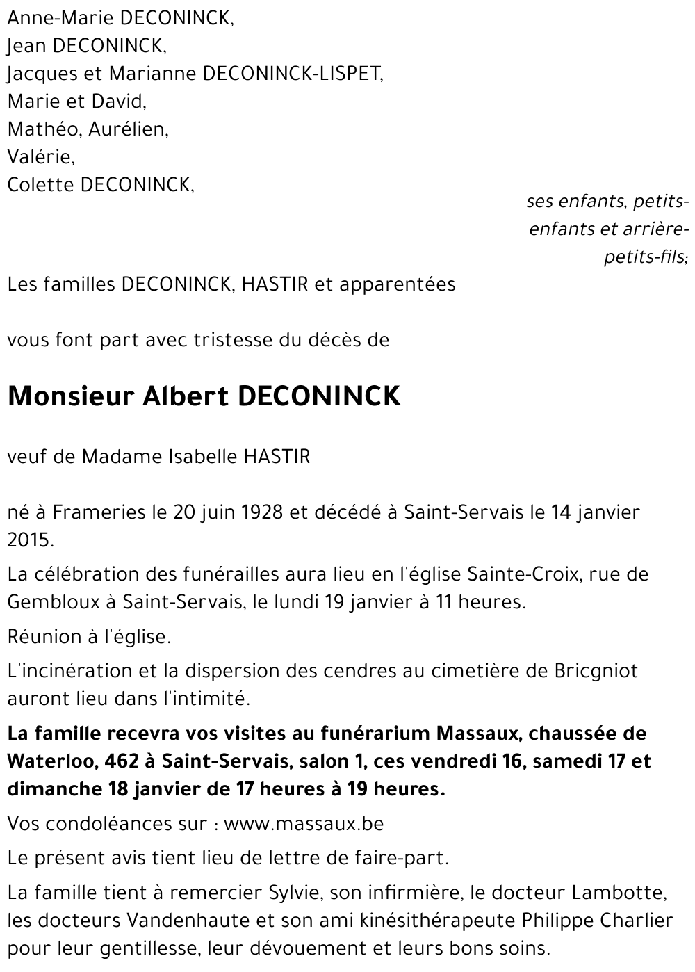 Albert DECONINCK