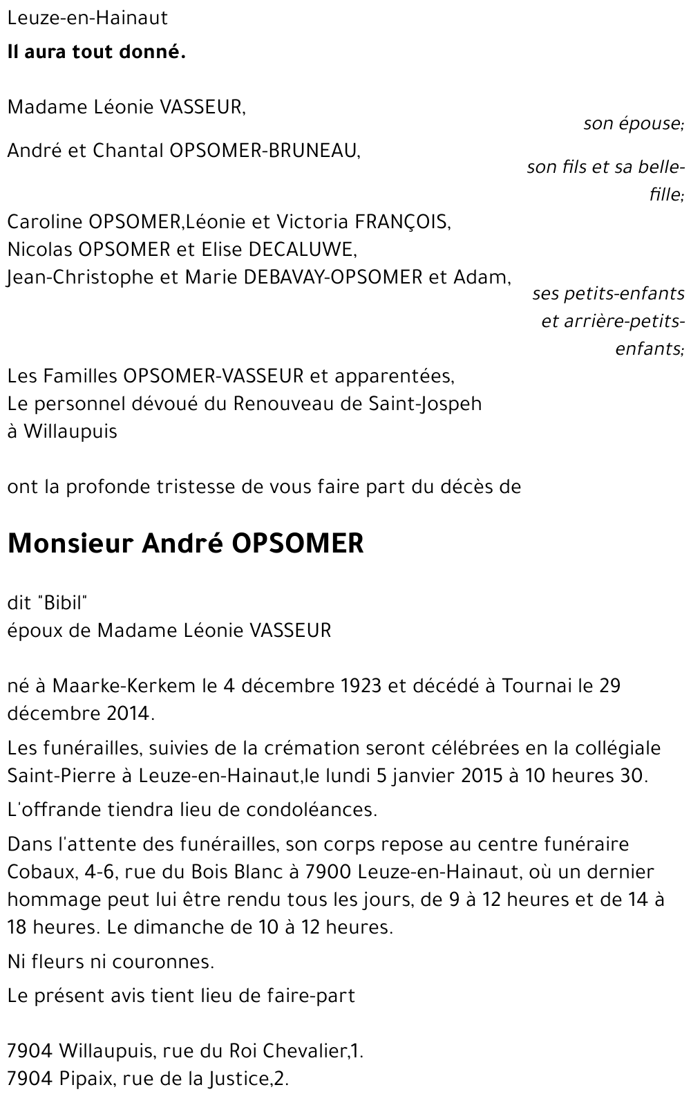 Andrée Opsomer