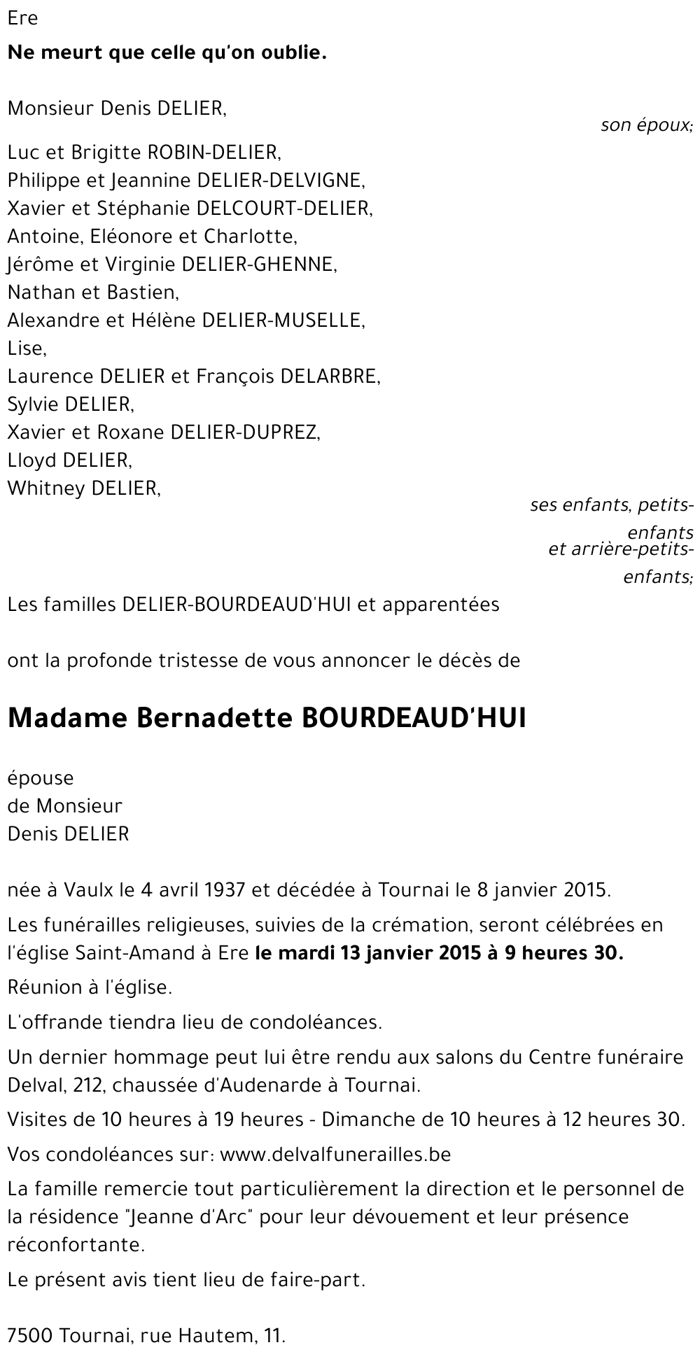 Bernadette BOURDEAUD'HUI