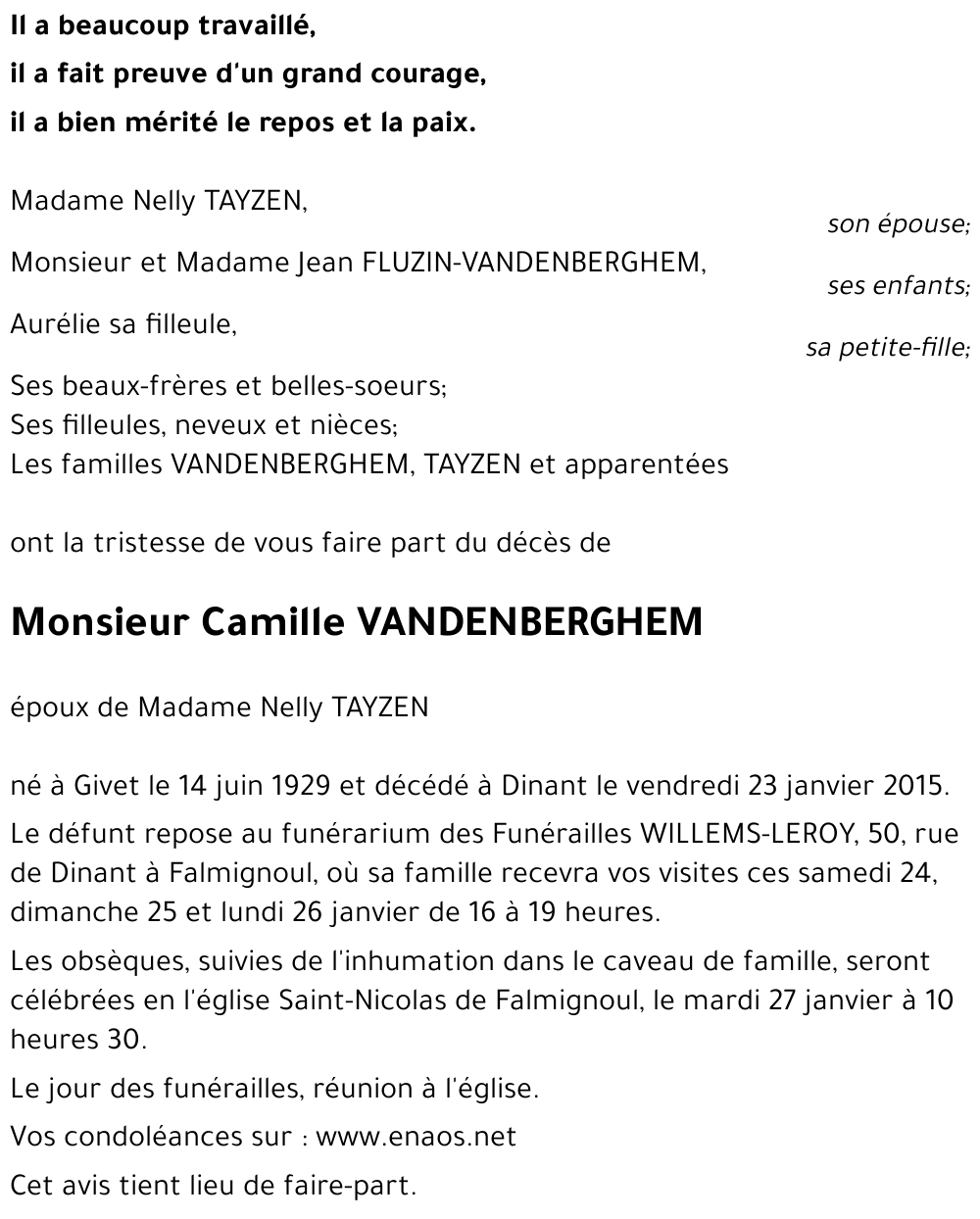 Camille VANDENBERGHEM