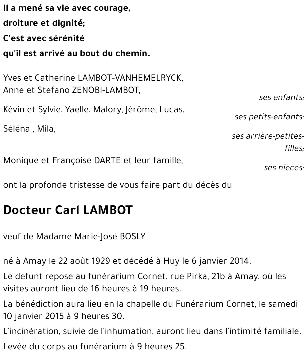 Carl LAMBOT