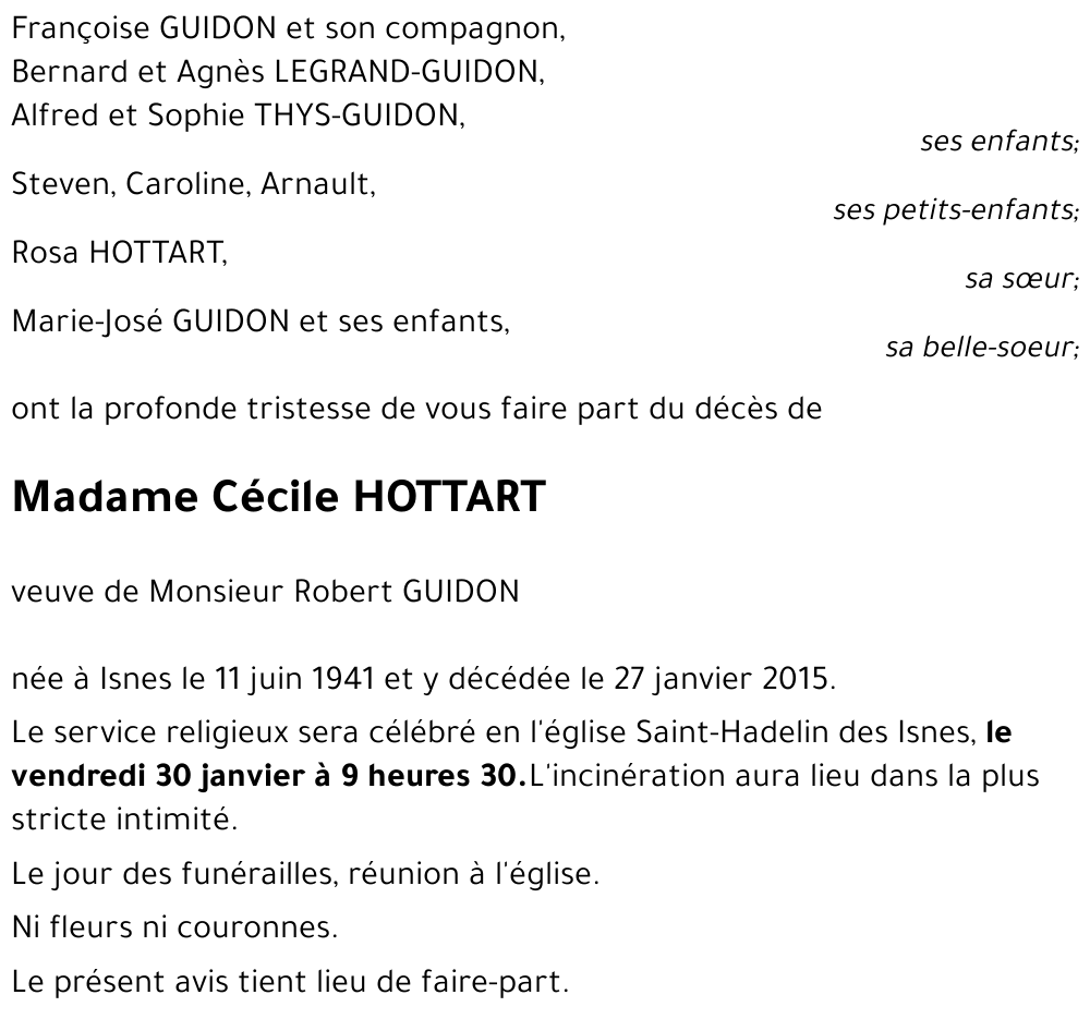 Cécile HOTTART