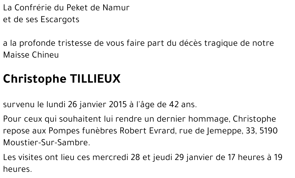 Christophe TILLIEUX