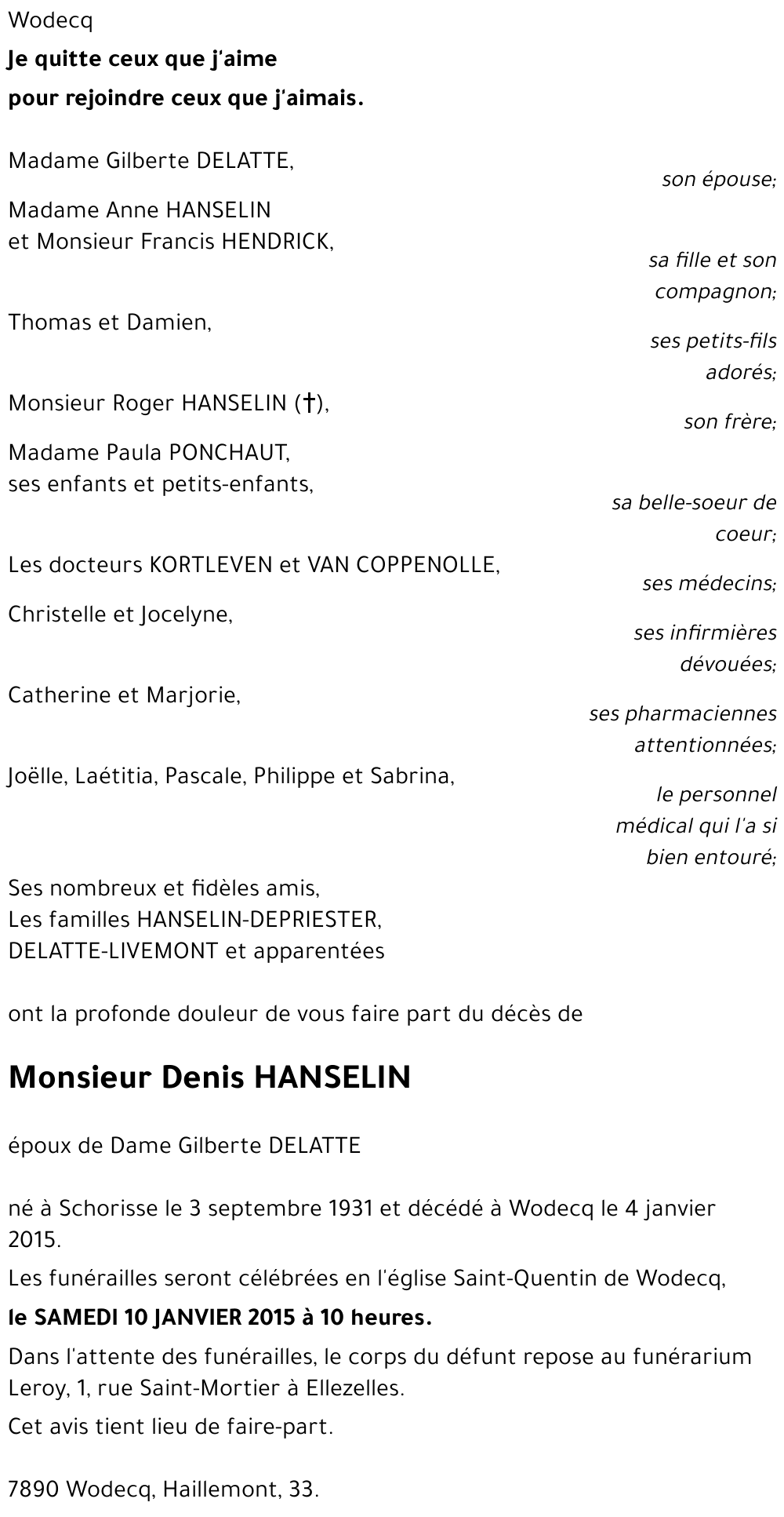Denis HANSELIN