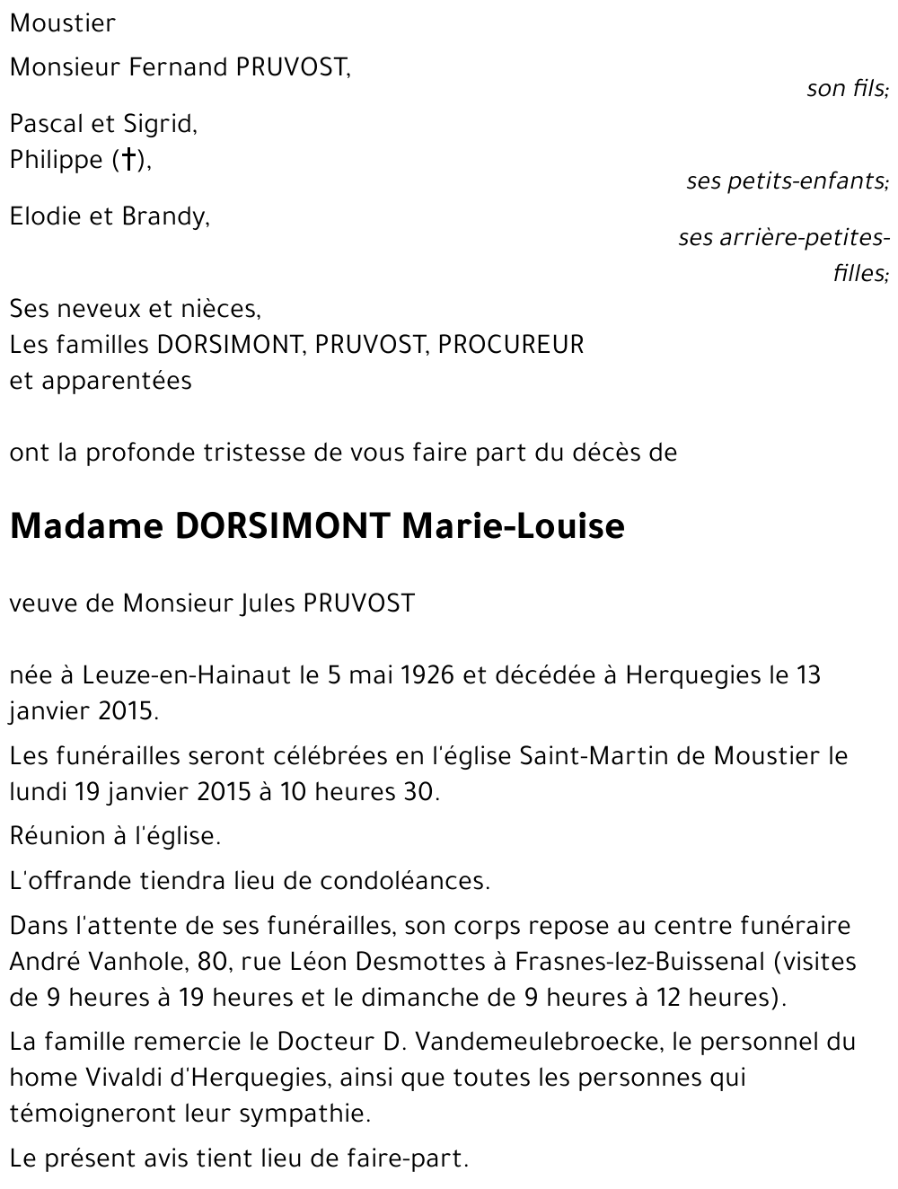 DORSIMONT Marie-Louise
