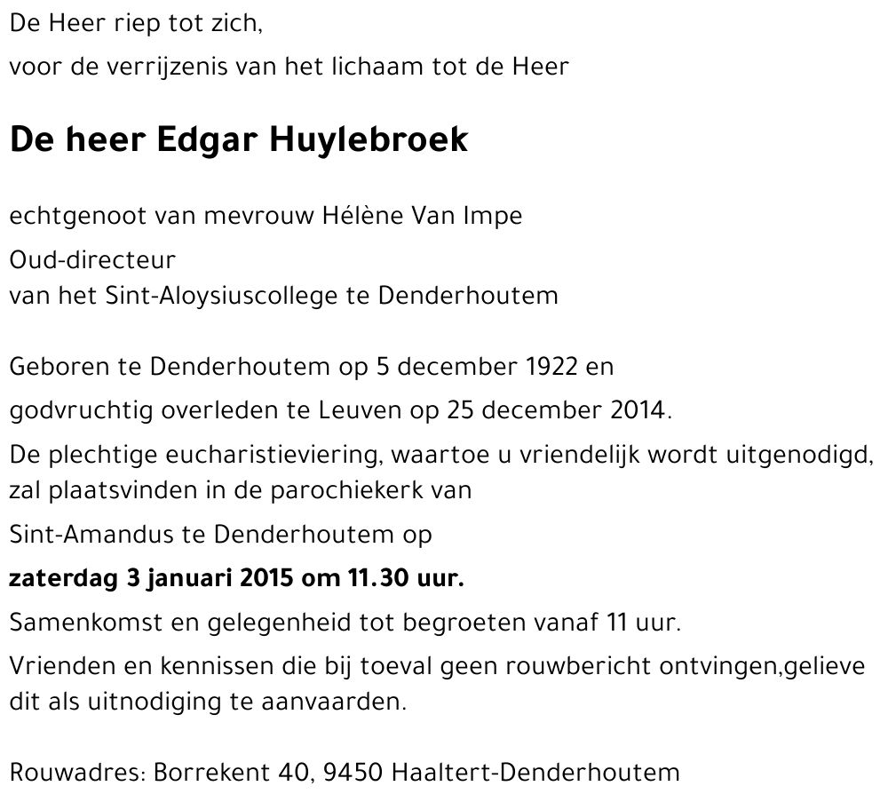 Edgar Huylebroek