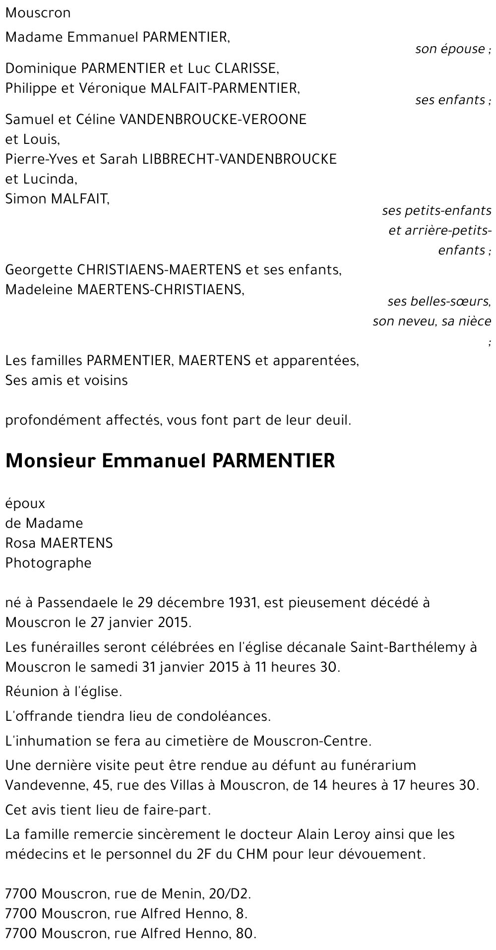 Emmanuel PARMENTIER