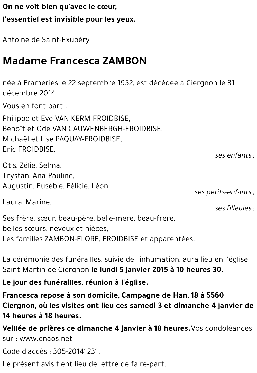 Francesca ZAMBON