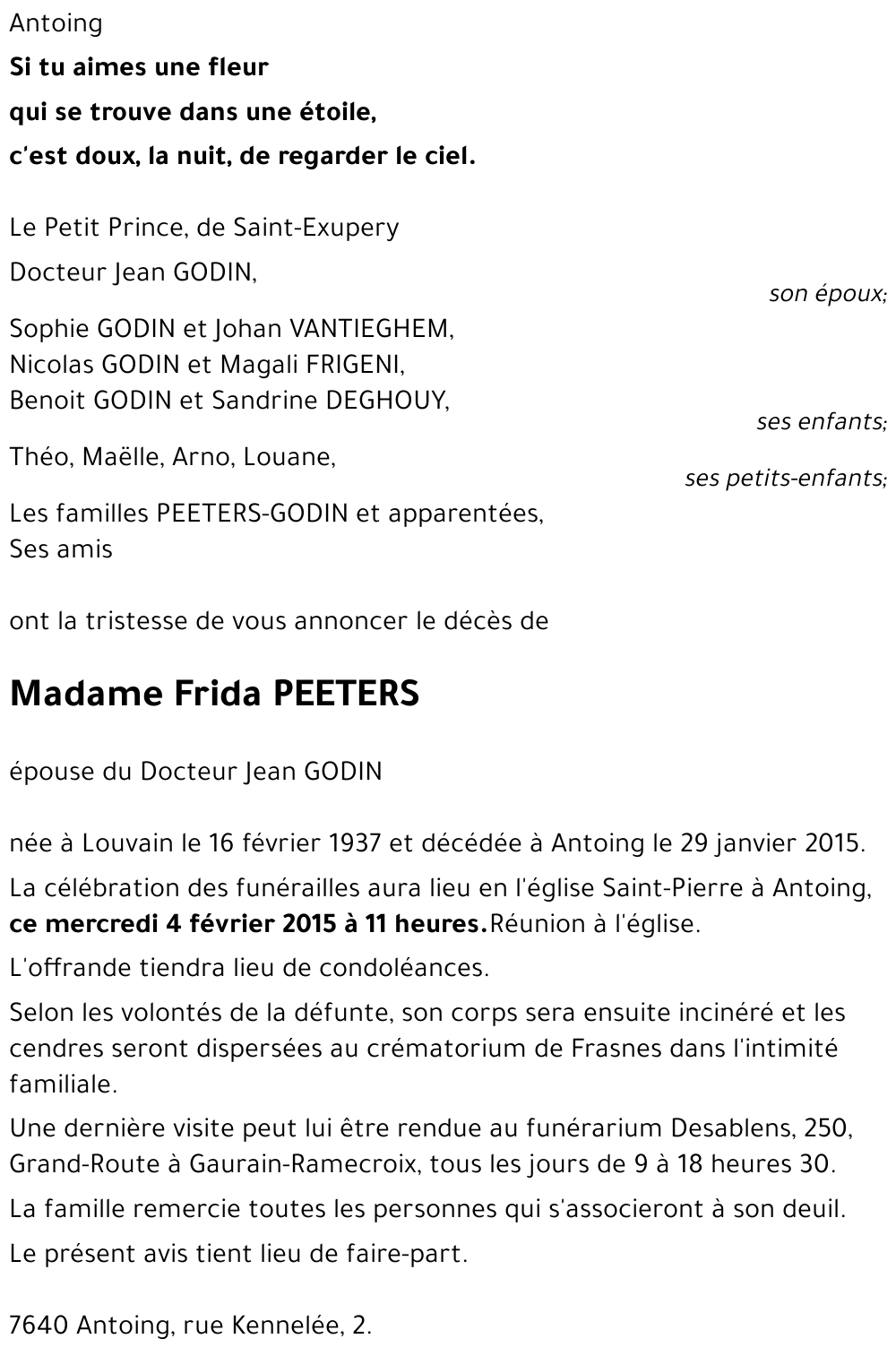 Frida PEETERS