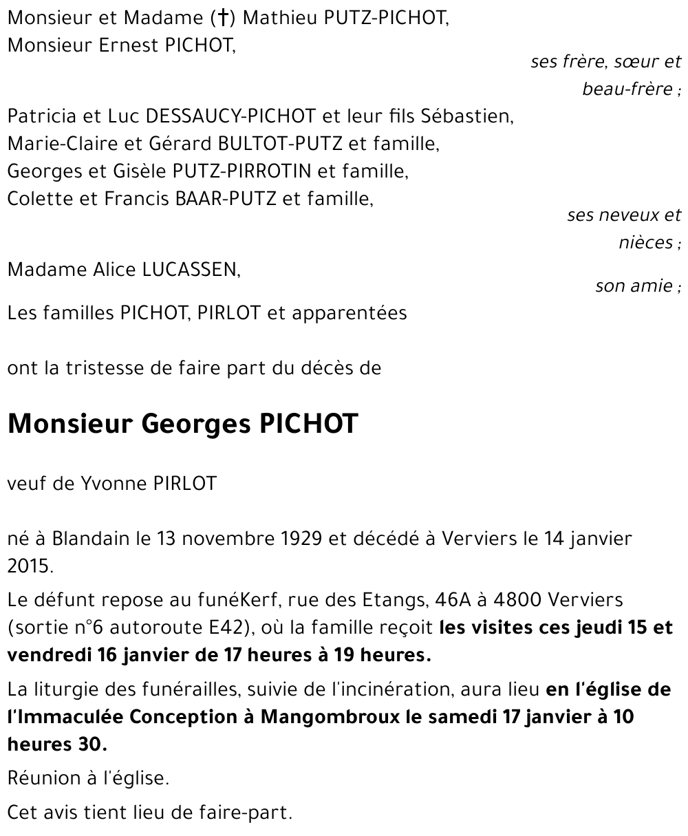 Georges PICHOT