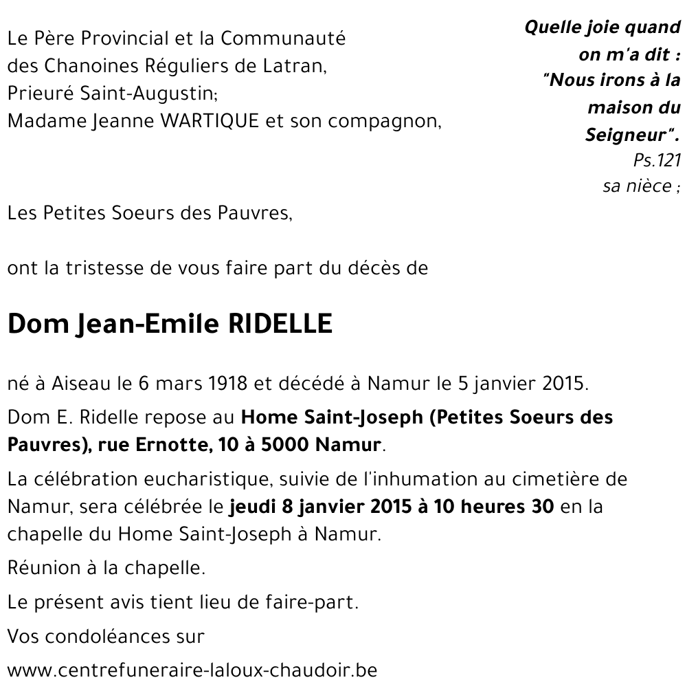 Jean-Emile RIDELLE