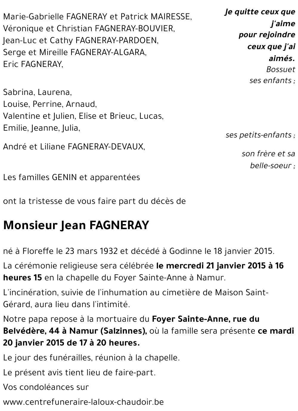 Jean FAGNERAY