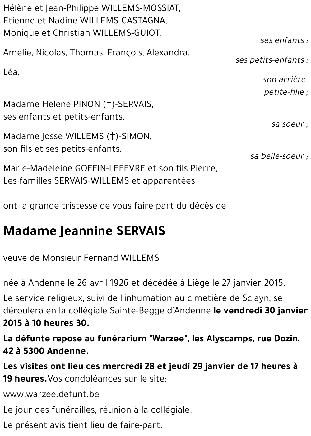 Jeannine SERVAIS