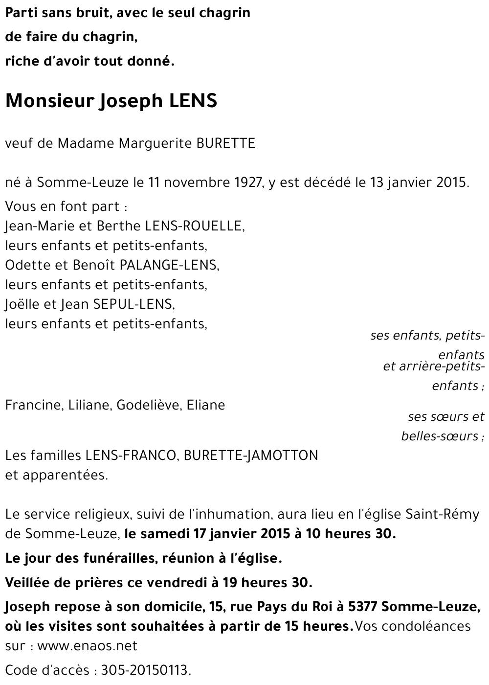 Joseph LENS