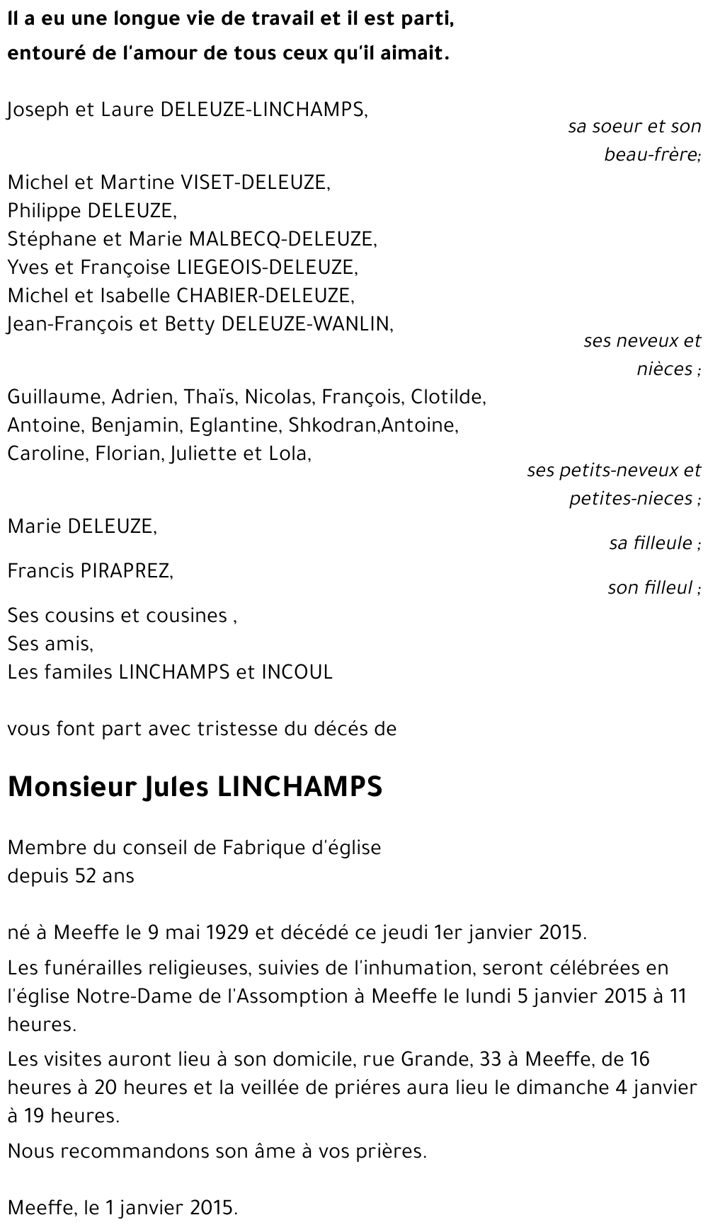 Jules LINCHAMPS