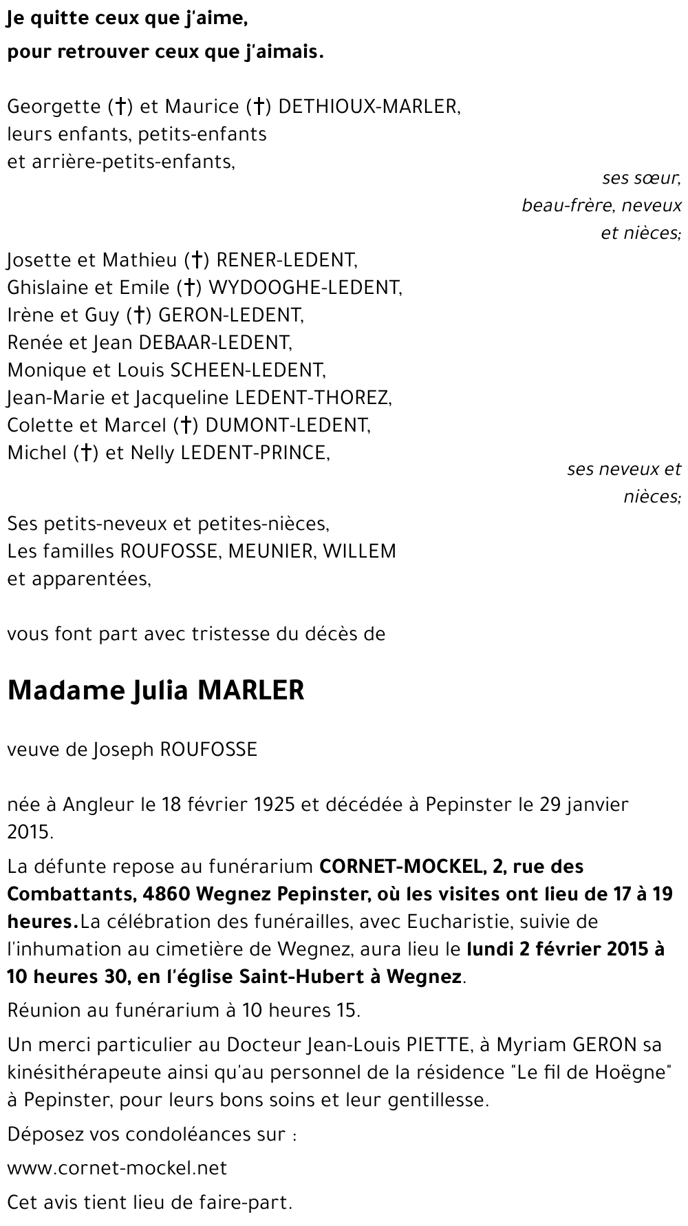 Julia MARLER