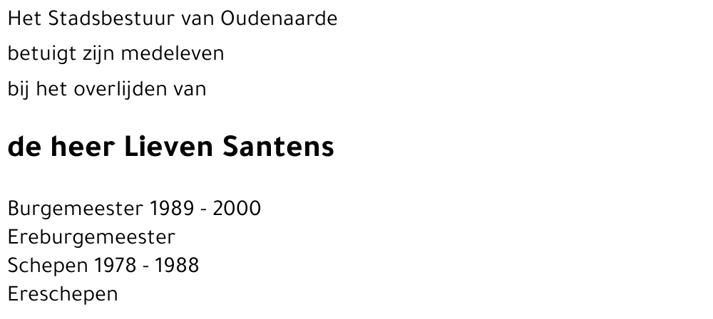 Lieven Santens
